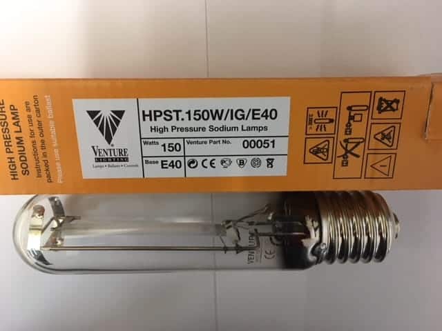 VENTURE HPST150W/E40 150W E40 SONT TUBULAR SODIUM LAMP 
