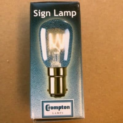 Pygmy Sign Lamp 15w SBC